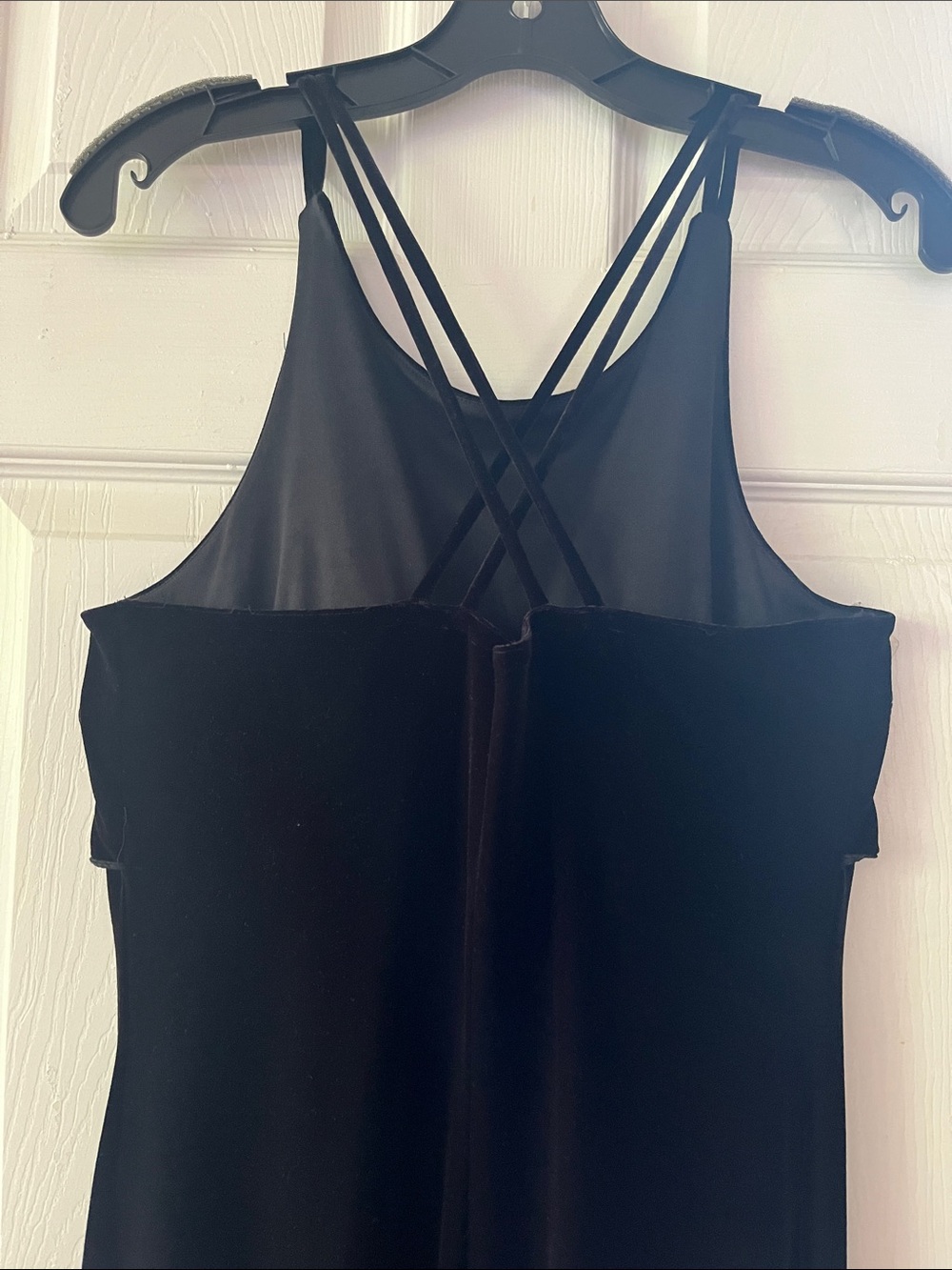 Black Beaded Velvet Maxi Dress with Halter Neck - Picture 4 of 6